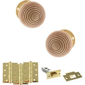 Old English Bridlington Door Knob Pack - Latch Set