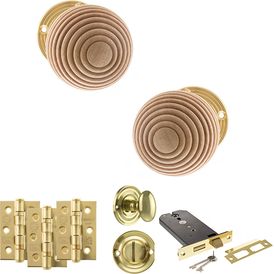 Old English Bridlington Door Knob Pack - Lock Set