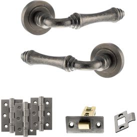 Old English Durham Door Handle Pack - Latch Set