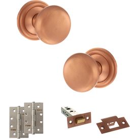Old English Harrogate Door Knob Pack - Latch Set alternative