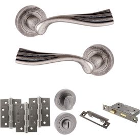 Old English Richmond Door Handle Pack - Bathroom Set alternative