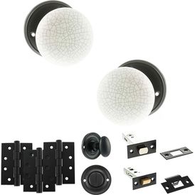 Old English Skipton Door Knob Pack - Bathroom Set