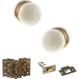 Old English Skipton Door Knob Pack - Latch Set alternative