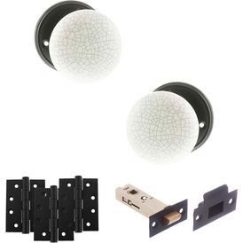 Old English Skipton Door Knob Pack - Latch Set