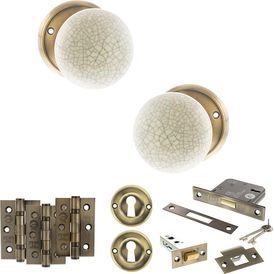 Old English Skipton Door Knob Pack (Lock Set) alternative