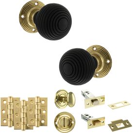 Old English Whitby Door Knob Pack - Bathroom Set alternative