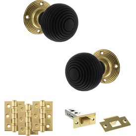 Old English Whitby Door Knob Pack - Latch Set alternative