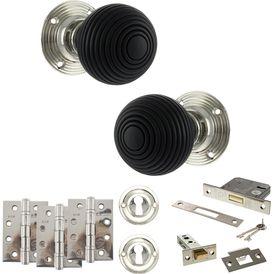 Old English Whitby Door Knob Pack - Lock Set
