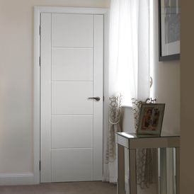 JB Kind Tigris White Primed Internal FD30 Fire Door alternative