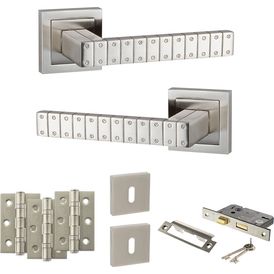 Senza Pari Bianca Door Handle Pack (3 Lever Lock Set) alternative