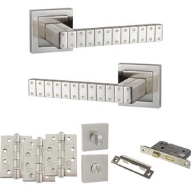 Senza Pari Bianca Door Handle Pack (Bathroom Set) alternative