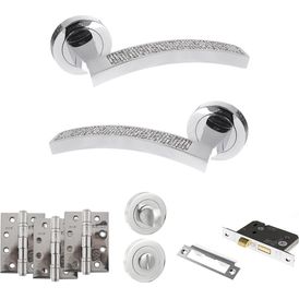 Senza Pari Crystal Door Handle Pack (Bathroom Set) alternative