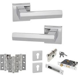 Senza Pari Davoli Door Handle Pack (Euro Lock Set)