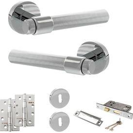 Senza Pari Fasana Door Handle Pack (3 Lever Lock Set) alternative