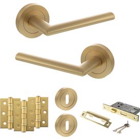 STATUS Alabama Door Handle Pack (3 Lever Lock Set) alternative