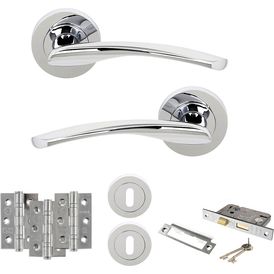 STATUS Arizona Door Handle Pack (3 Lever Lock Set) alternative