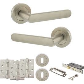 STATUS Carolina Door Handle Pack (3 Lever Lock Set)