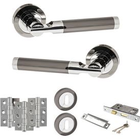 STATUS Dakota Door Handle Pack (3 Lever Lock Set) alternative