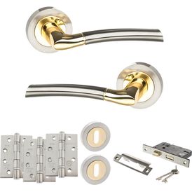 STATUS Indiana Door Handle Pack (3 Lever Lock Set)