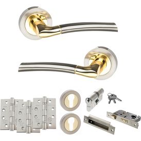 STATUS Indiana Door Handle Pack (Euro Lock Set)