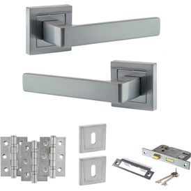 STATUS Montana Door Handle Pack (3 Lever Lock Set) alternative