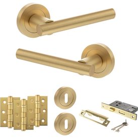 STATUS Nebraska Door Handle Pack (3 Lever Lock Set) alternative