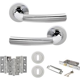 STATUS Nevada Door Handle Pack (3 Lever Lock Set)