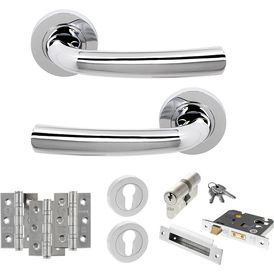 STATUS Nevada Door Handle Pack (Euro Lock Set)