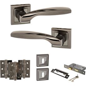 STATUS Oklahoma Door Handle Pack (3 Lever Lock Set)