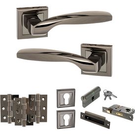 STATUS Oklahoma Door Handle Pack (Euro Lock Set) alternative