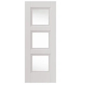 JB Kind Catton 3 Light Clear Glazed Internal Door