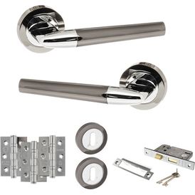 STATUS Tennessee Door Handle Pack (3 Lever Lock Set)