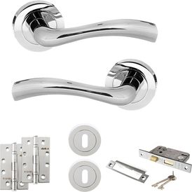 STATUS Texas Door Handle Pack (3 Lever Lock Set) alternative