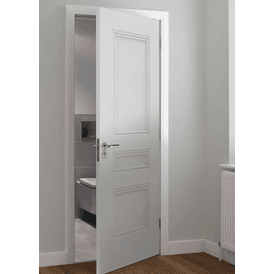 JB Kind Osborne 3 Panel White Primed FD30 Fire Door alternative