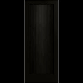 Mendes Black Ravenna Reeded 1 Panel Firedoor FD30 Prefinished - Internal Door