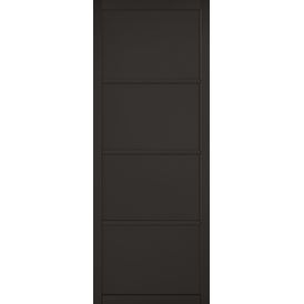 Door Giant Industrial Black Primed 4 Panel Solid Internal Door