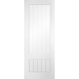 Door Giant White Primed Cottage 3/4 Glazed Internal Door