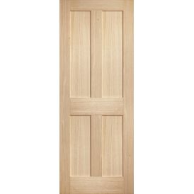 Door Giant Oak Victorian 4 Panel Unfinished Internal Door