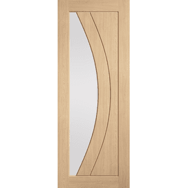 LPD Pre-Finished Oak Girona Clear Glazed Door