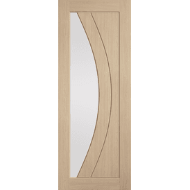 LPD Unfinished Oak Girona Clear Glazed Door