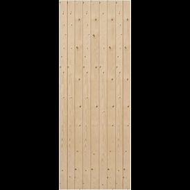 Mendes Unfinished Redwood Ledged &amp; Braced Shed Door alternative