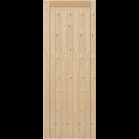 Mendes Unfinished Redwood Framed, Ledged &amp; Braced Shed Door alternative