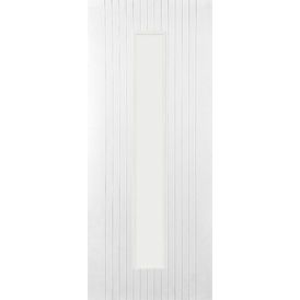 Mendes White Primed Athena 1 Light Clear Glazed Internal Door