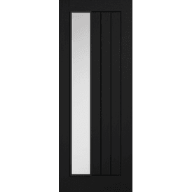 Mendes Black Oak Mexicano 1 Light Clear Glazed Internal FD30 Fire Door