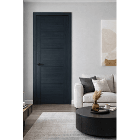 Mendes Black Prefinished Oak ISEO Internal Door alternative