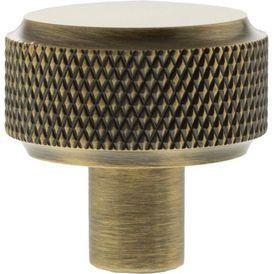 Millhouse Brass Eiffel Knurled Round Cabinet Knob Handle