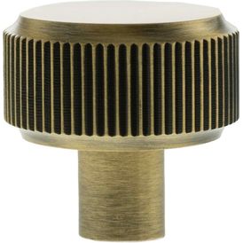 Millhouse Brass Battersea Linear Round Cabinet Knob Handle