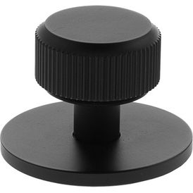 Millhouse Brass Battersea Linear Round Cabinet Knob Handle on Backplate alternative