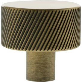 Millhouse Brass Paddington Spiral Round Cabinet Knob Handle