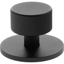 Millhouse Brass Paddington Spiral Round Cabinet Knob Handle on Backplate alternative